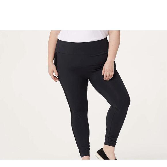 All Worthy Hunter McGrady Regular Velvet Side Stripe Legging Black. Size 3XP - Picture 2 of 10
